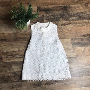 J. Crew white womans top size 2
